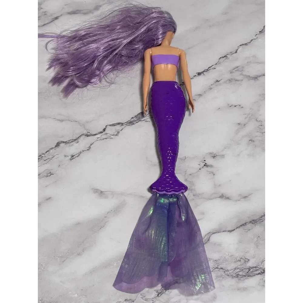 Barbie Color Reveal Rainbow Mermaid Doll Purple Dress & Hair Mattel 2021
